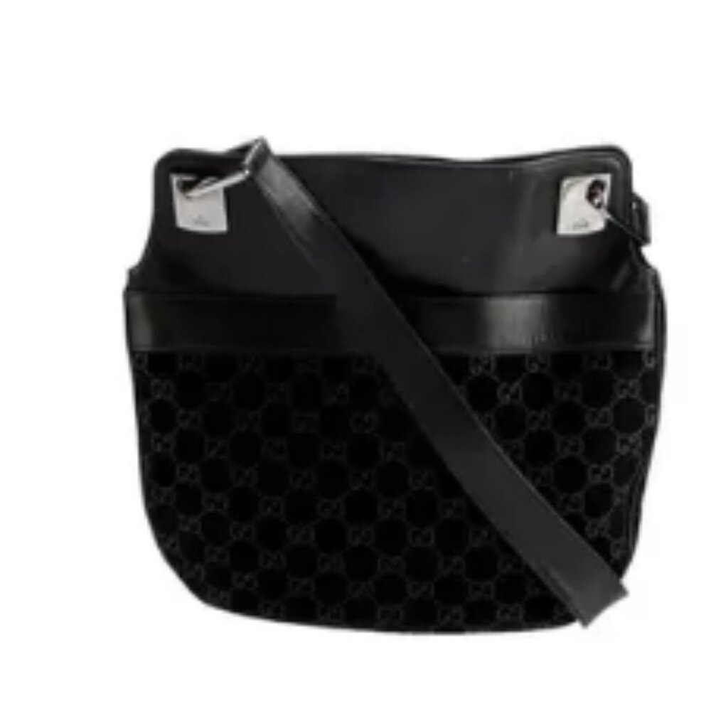 Gucci Leather and Suede Shoulder Bag